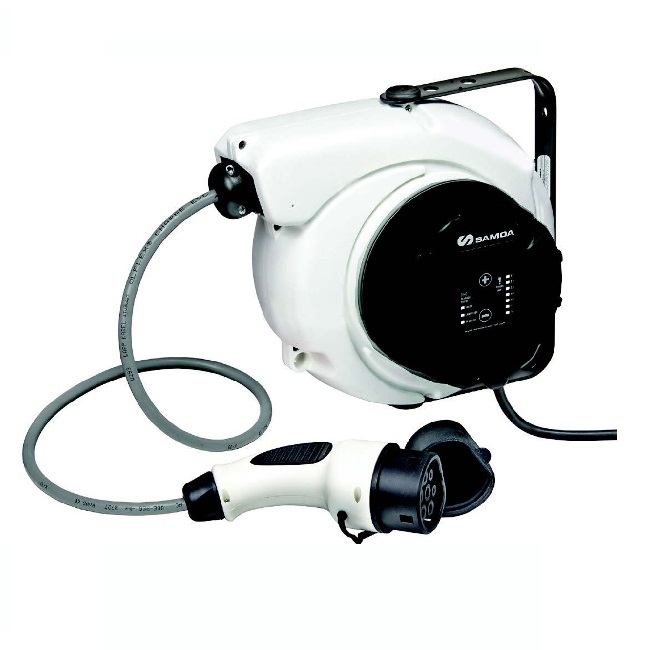 612151 SAMOA Electric Vehicle Charging Cable Reel with Wallbox - 3.7kW - Type 2